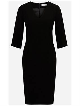 Siyah V Yaka Elbise